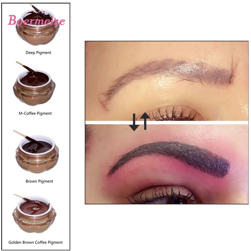 

Tattoo Ink Pigment for Permanent Makeup Eyebrow Eyeliner Lip Body Tattoo Art 4 Colors for Choosing Beauty tools Tattoo supplies