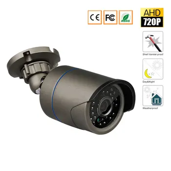 

AHD 720P 1200TVL Bullet CCTV Camera 1280*720 1.0MP Waterproof IR-Cut Night Vision Camera For Surveillance System Kit