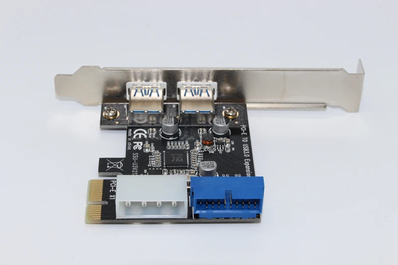 USB 3.0 PCI-E Expansion Card Adapter External 2 Port USB3.0 Hub Internal 19pin Header PCI-E Card 4pin IDE Power Connector ssd adapter card pcie adapter card pcie expansion card pcie usb adapter card