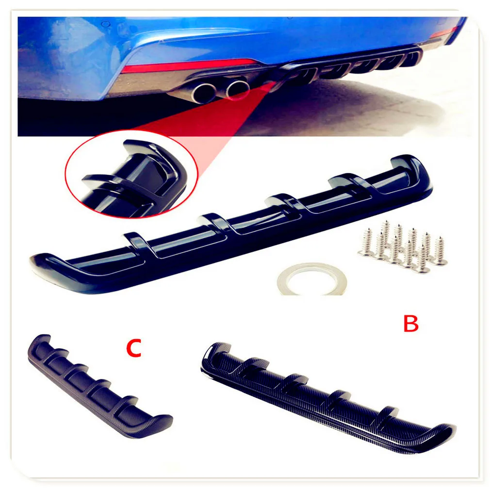 

Car Rear Shark Fin Bumper Lip Diffuser for Volvo ReCharge Heico Caresto Toyota Infiniti V60 S60 XC60 S90 XC90 XC XC70 V70