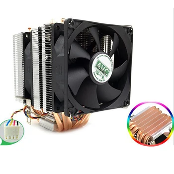 

6 Pipes 4 pin Cooler Computer CPU Cooler Fan Heatsink 1 2 3 Fans Optional for Intel LAG1156/1155/1150/775 Amd