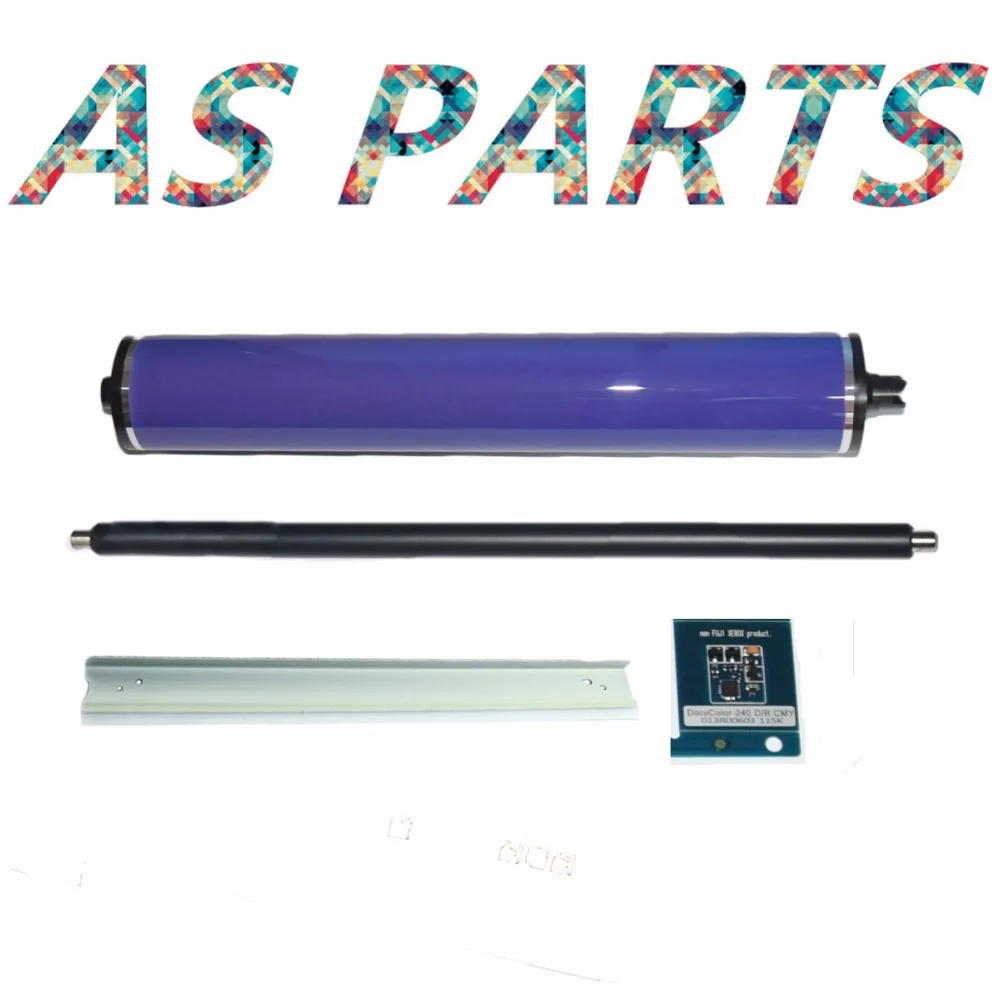 

1Set* PCR Primary Charge Roller+013R00663 013R00664 drum chip+ Cleaning Blade+OPC Drum for Xerox dc 240 250 242 252 260 550 560