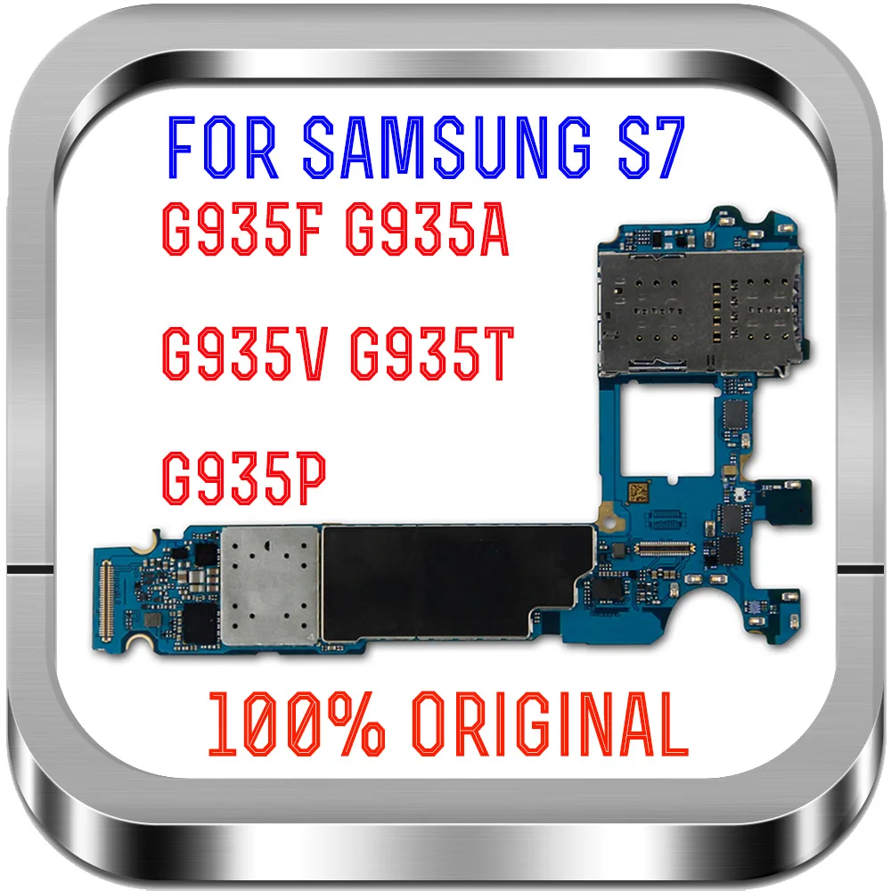 С системой Android, оригинальные разблокированные Материнские платы для samsung Galaxy S7 edge G935FD материнская плата с двумя sim-картами