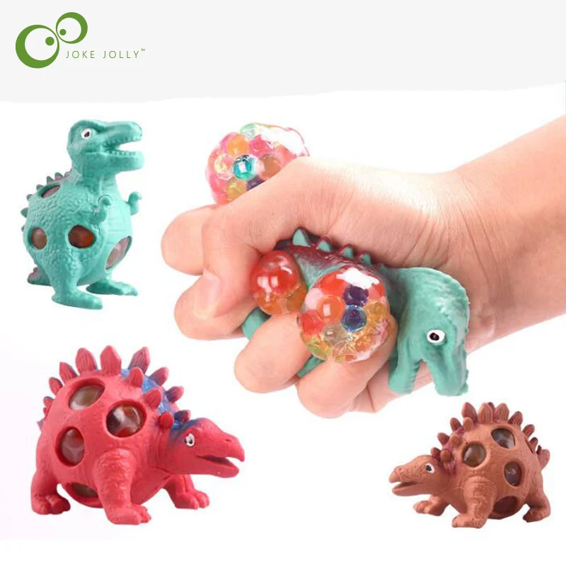 Funny Squishy Vent Dinosaur Grape Ball Colorful Squeeze Decompression Children's Toys Beads Extrusion WYQ | Игрушки и хобби
