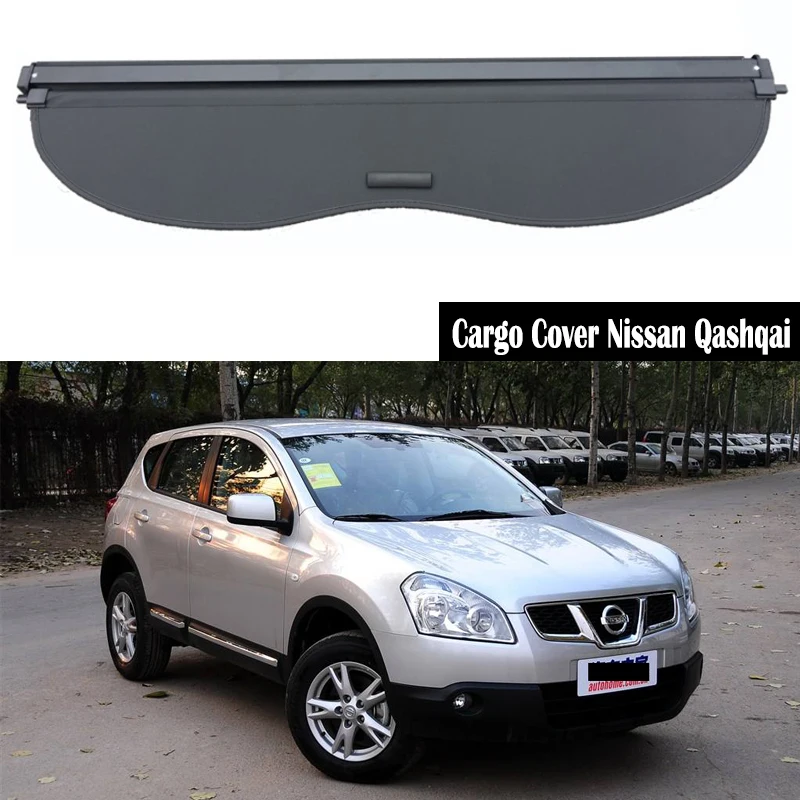 

Rear Cargo Cover For Nissan Qashqai 2008 2009 2012 2013 2014 2015 privacy Trunk Screen Security Shield shade Auto Accessories