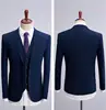 (Jacket+Vest+Pants) 2019 Men Thicken Woolen Suits Men's Slim Fit Business Tuxedo Wedding Suit Men Classic Formal Custom Suits 4