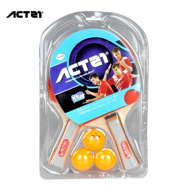 ACTEI TT2218 ракетка для настольного тенниса длинной ручкой двойной обратный клей развлечения ракетки для настольного тенниса код хлопали 23 мяч
