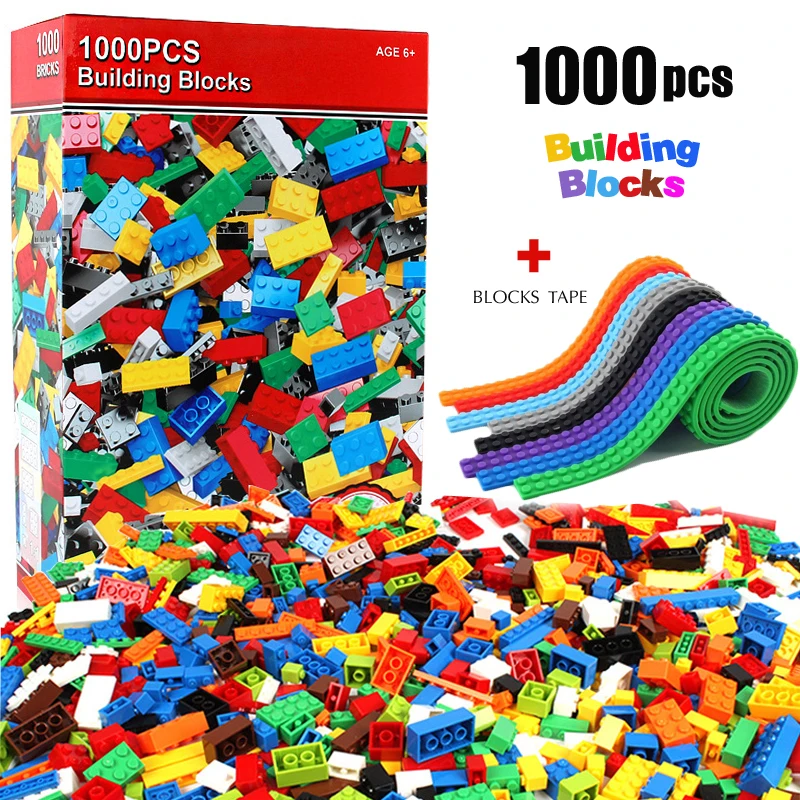 

Pandadomik 1000pcs Building Blocks DIY Designer Toy Bricks Kits Educational Toys for Children legoinglys Parts Constructor Fun