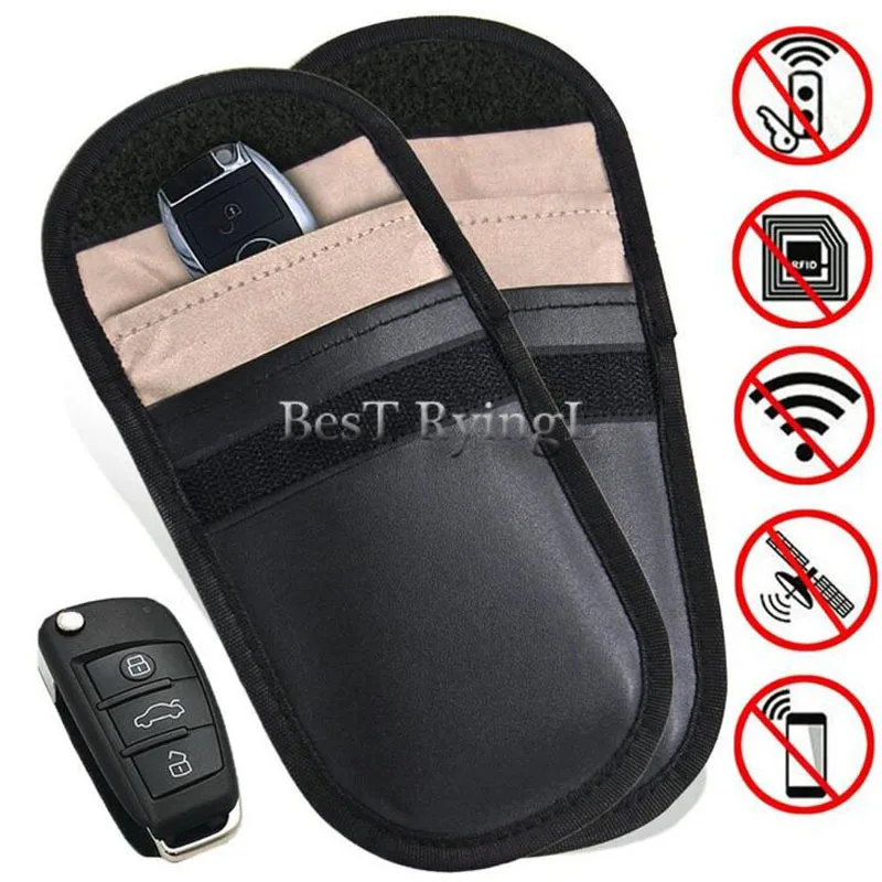 

YY 1pcs with Anti-signal RF Signal Radiation Protection GPS Blocker Multifunction Bag For Phone Car Key Shield Sleeve