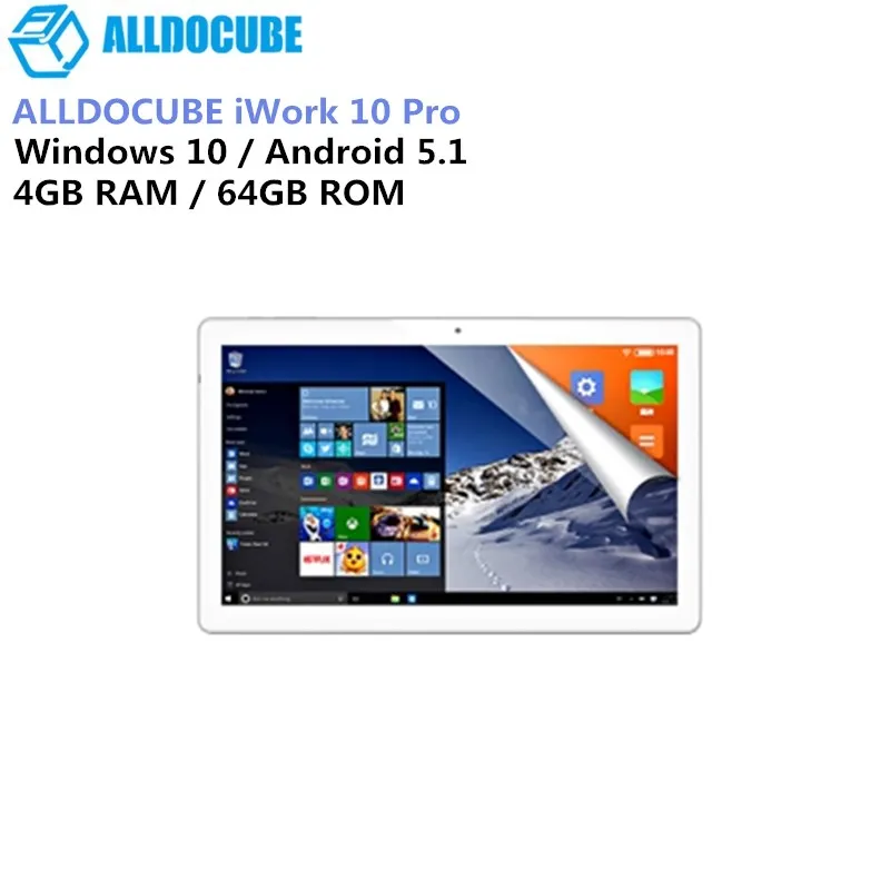 

ALLDOCUBE iWork 10 Pro Tablets 2 Inch 1 Tablet PC Intel Atom X5-Z8350 4GB 64GB 1920*1200 IPS 10.1 Inch Windows10 + Android 5.1