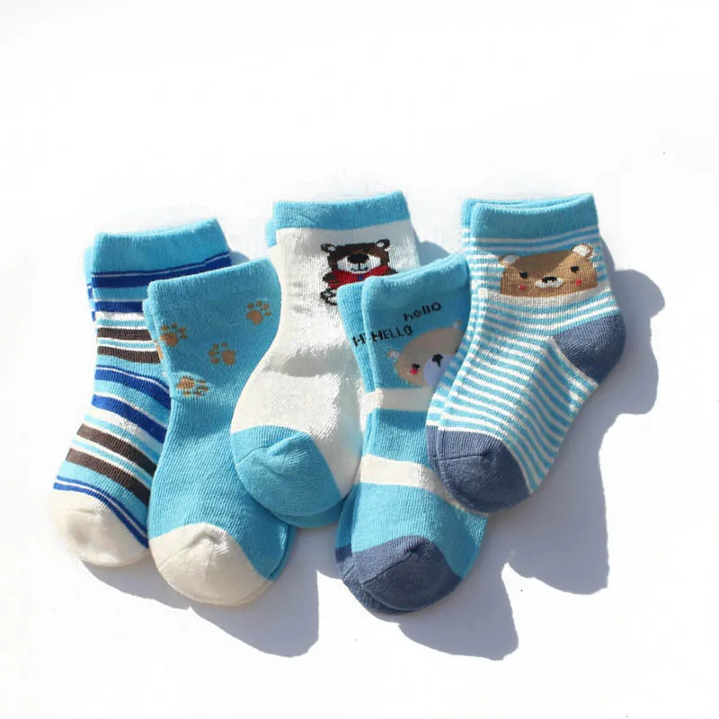 10PCS/Lot Baby Girls Boy Socks Spring Summer Newborn Baby Boy Socks