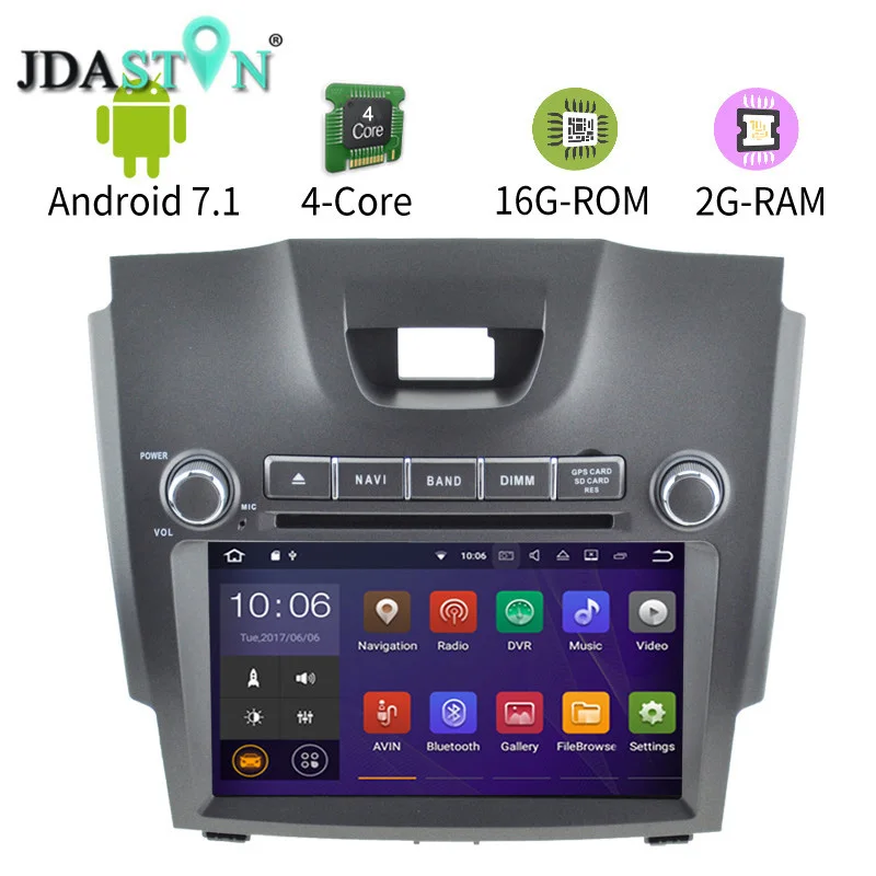 

JDASTON Android 7.1 2 Din Car Radio For CHEVROLET S10 Trailblazer LT Colorado LTZ Car GPS Multimedia DVD CD Video Player WIFI
