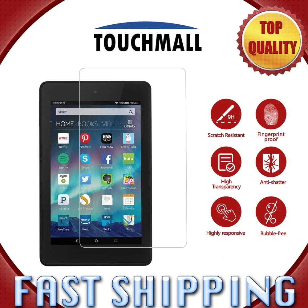

Tempered Glass For Amazon Kindle Fire HD 6 HD6 2014 Screen Protective Film Scratch Proof Ultra Clear