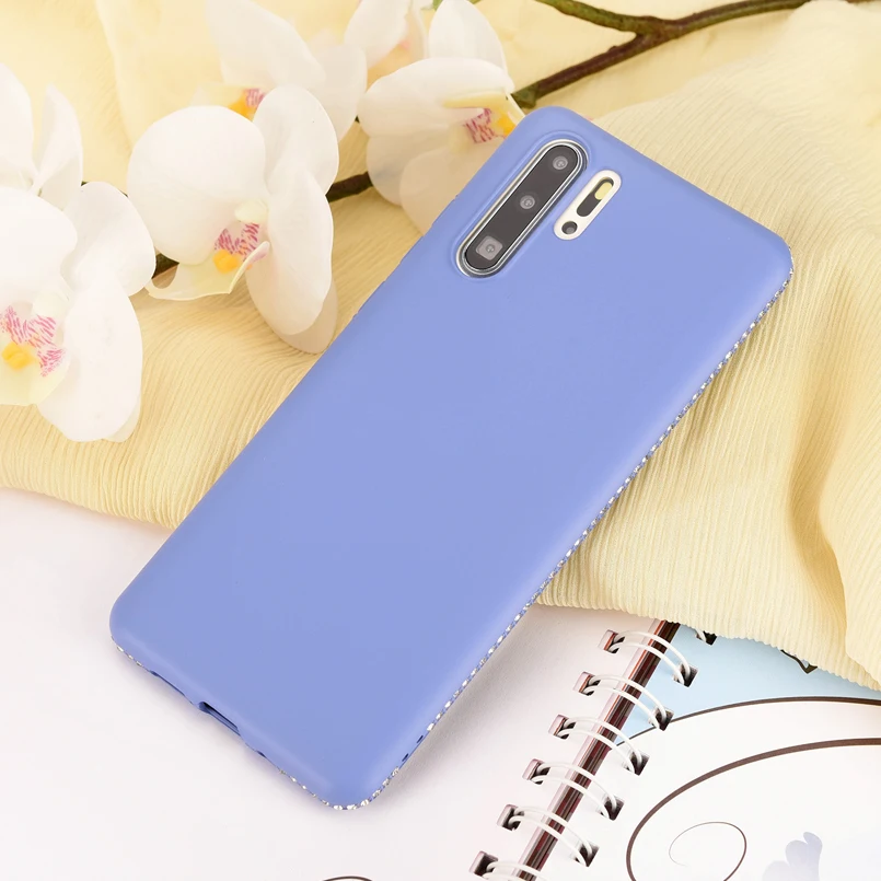 Solf силиконовый чехол для huawei P20 P30 Lite простой блестщик Honor 10 mate 20 Funda Coque Capa |