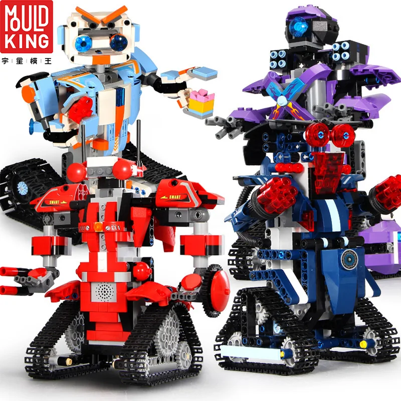 

Remote Control Tracked Smart Robot Crawler RC Action Figures Legoing Ideas Building Blocks Kits RC Toys For Children Gift Bricks