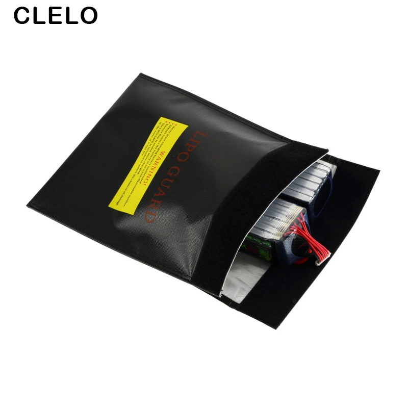 ClELO Fireproof RC LiPo Battery Safety Bag Small Size 23cm x 18cm Safe Guard Charge Sack Protection bags 