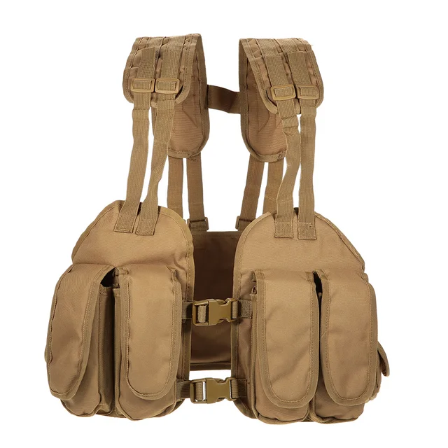 Outdoor Tactical Chest Rig Adjustable Padded Modular Military Vest Mag
