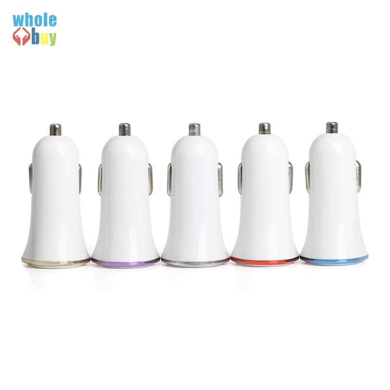 Wholesale design triangle Dual USB Car Charger chargeing adapter 2A Fast Charging Adapter for iPhone Samsung Galaxy 100pcs/lot |