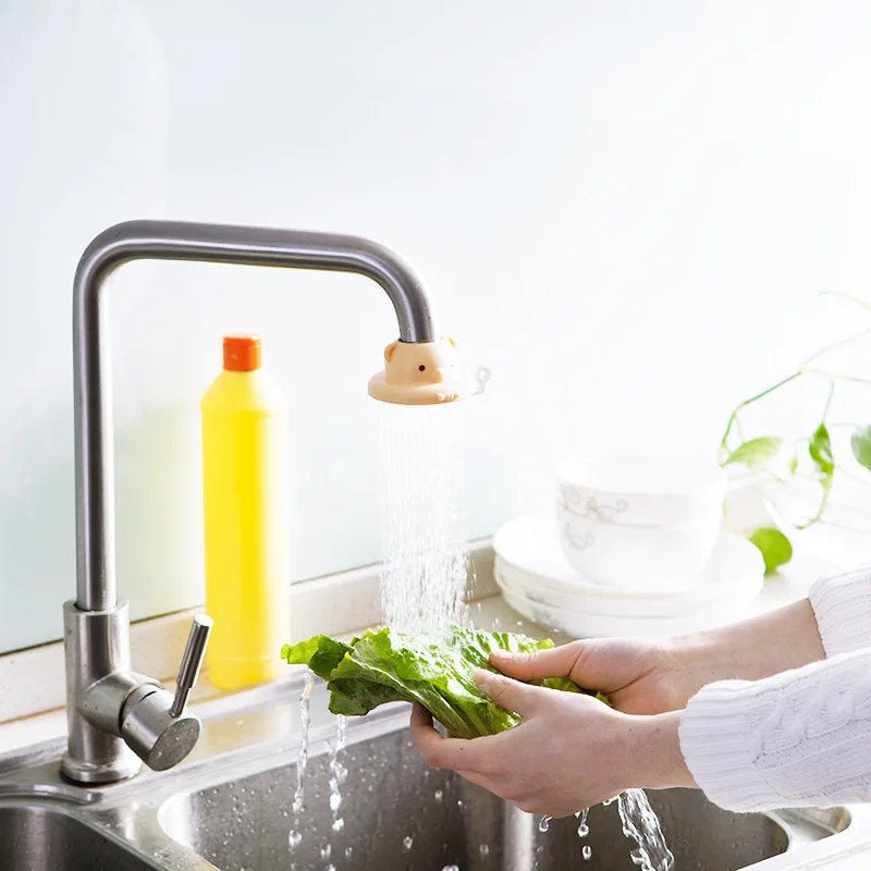 Cartoon Bathroom Water Saver Children Guide Groove Baby Hand Washing kitchen Fruit Vegetable Device Faucet Extender | Дом и сад