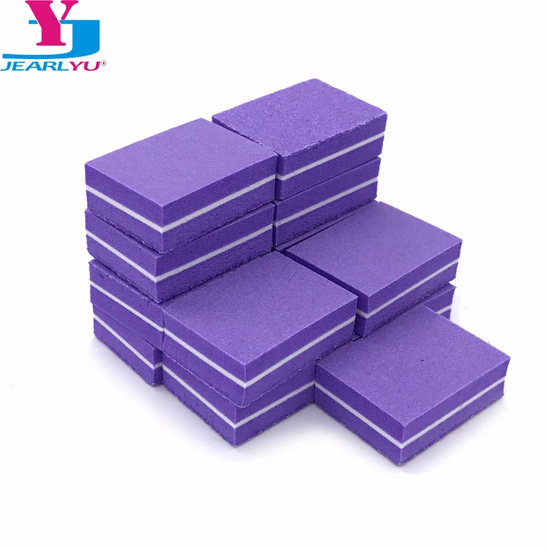 

New Purple 10 X Sanding Nail Files Art Tips Nail Accessories Mini Nail Buffer Professional Sponge Nail File Block Manicure Set