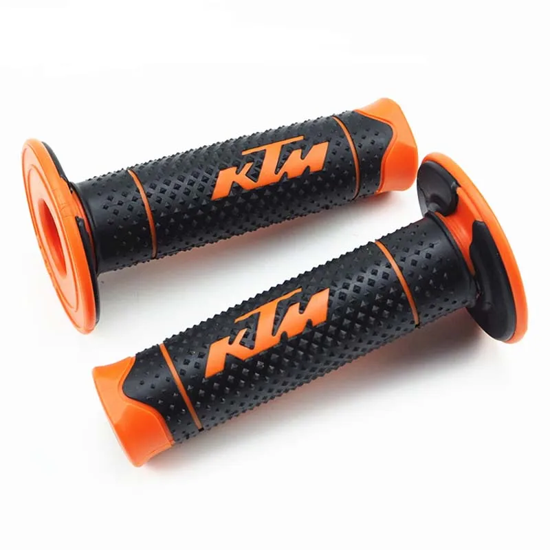 

7/8" 22mm Motorcycle Accessories Motocross Hand Grips Handle Rubber Bar Gel Grip Orange For KTM Duke 125 200 390 690 990