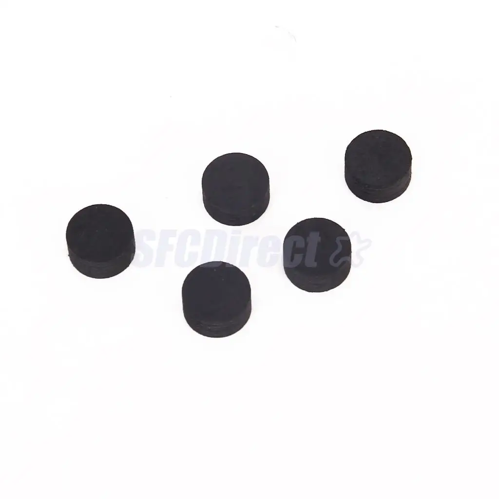 14mm Billiard Pool Cue Tips 10pcs Black Hand-Selected Leather Premium Quality For Snooker Table  Stick Tips Repair Part