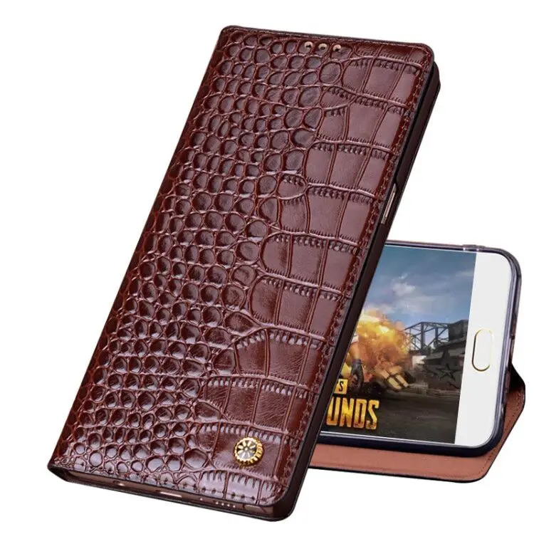 

QH04 Crocodile pattern genuine leather phone bag for Huawei Honor Note 10 phone case for Huawei Honor Note 10 flip case