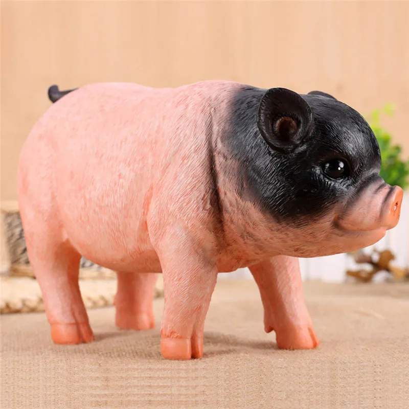 

Children Piggy Bank Large Capacity Tricolor Piglet Resin Coin Collection Toy Creative Simulation Resin Pig Kids Money StorageBox