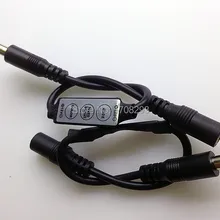 DHL200pcs/lot Мини светодиодный dimmer12V-24V/12A 3 Ключи черный, светодиодный коммутатор контроллера для одного цвета светодиодный полосы света яркость настроить