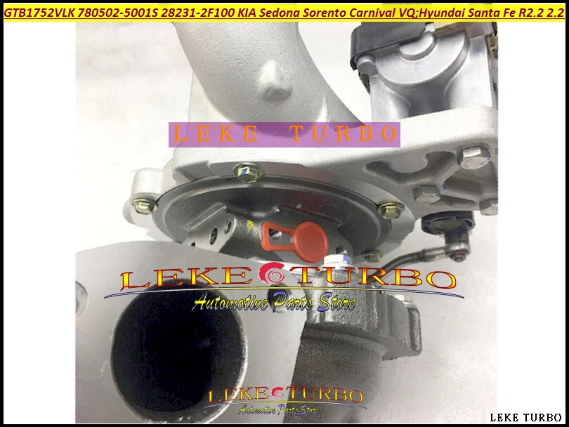 Turbo GTB1752VLK 780502 780502-5001S 780502-0001 28231-2F100 282312F100 For KIA Sedona Sorento Carnival VQ CRDi For Hyundai Santa Fe 2009- R2.2 2.2L (2)