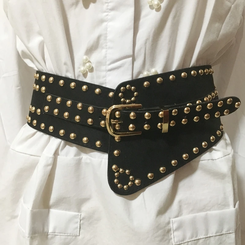 diferente a repetir Con Cinturones anchos con tachuelas Punk para mujer, cinturones de Metal de  alta calidad, cinturón de marca, accesorios de ropa|buckle women|belt  waistpin buckle - AliExpress