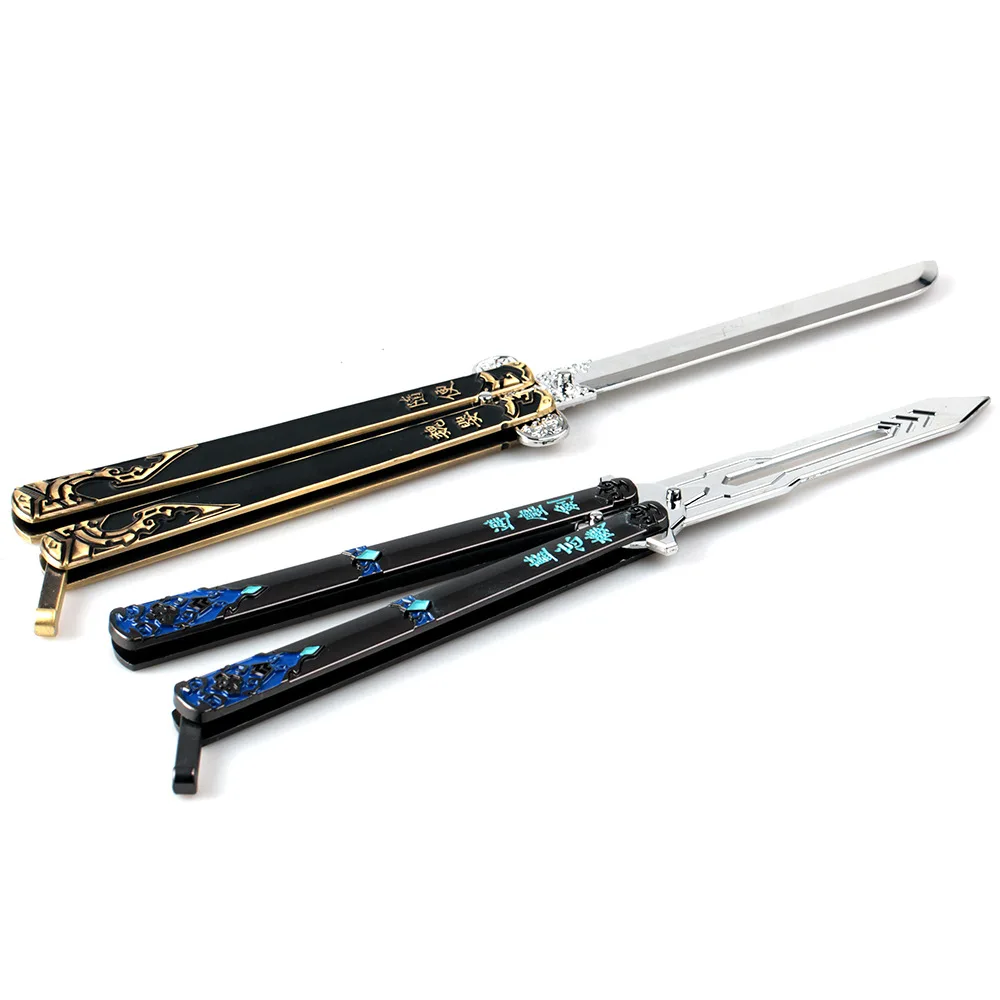 Основатель Diabolism Mo Dao Zu Shi оружие Модель меч ручной работы качели нож тренировочные инструменты складные ножи бабочка подарок