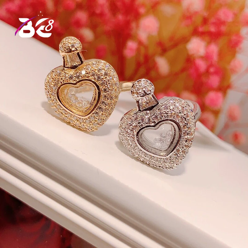 

Be 8 New Luxury AAA Cubic Zircon Ring Love Heart Shape Exquisite CZ Rings for Women Fashion Jewelry Bijoux Femme R158