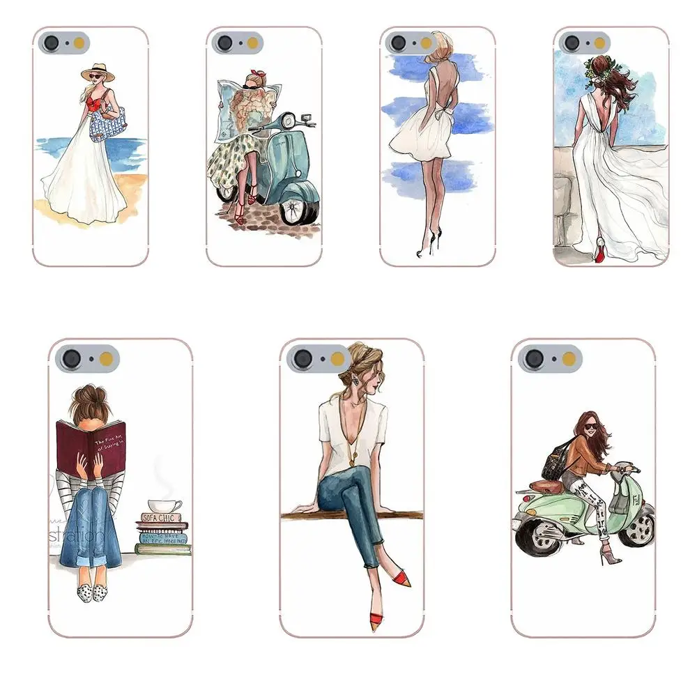 Fashion Classy Paris Girl Summer Legs Travel For Huawei Honor 4C 5A 5X 6A 6C 6X 7X 9 V8 V10 Mate 7 8 10 P9 P20 Pro Lite Play | Мобильные