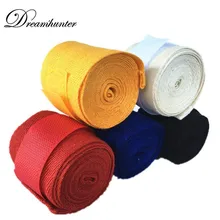 2,5 м хлопок кикбоксинг боксерский бандаж перчатки Санда ручной обертывание s мешок с песком Муай Тай борьба галстук ремешок на запястье обертывание поддержка