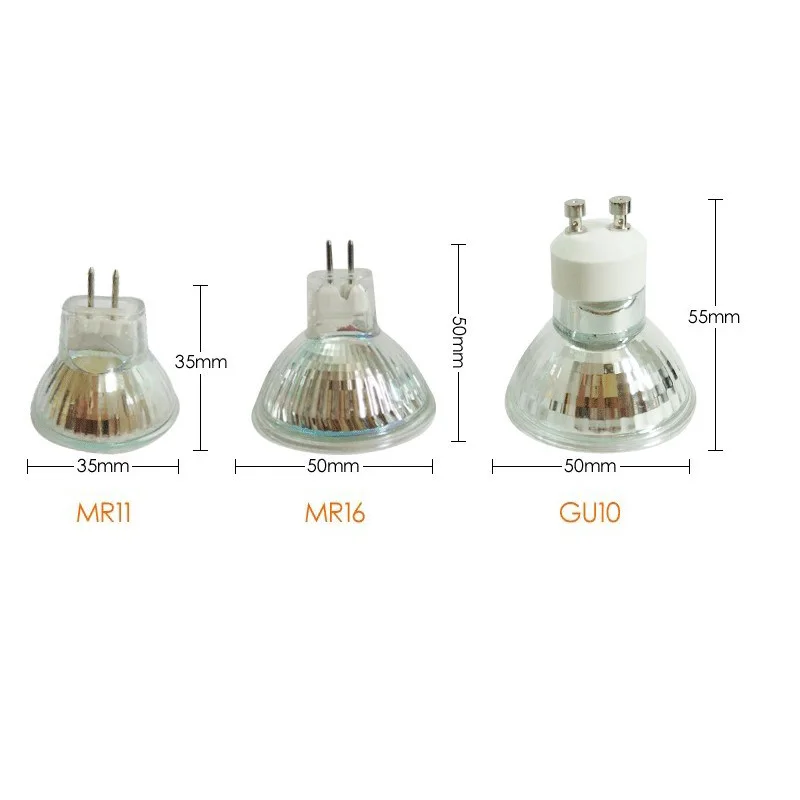 Светодиодный точечный светильник GU10 Mr16 Mr11 220V 3W 5W светильник с светодиодных ламп Стекло тела точечный светильник лампа светодионая лампа светильник Инж