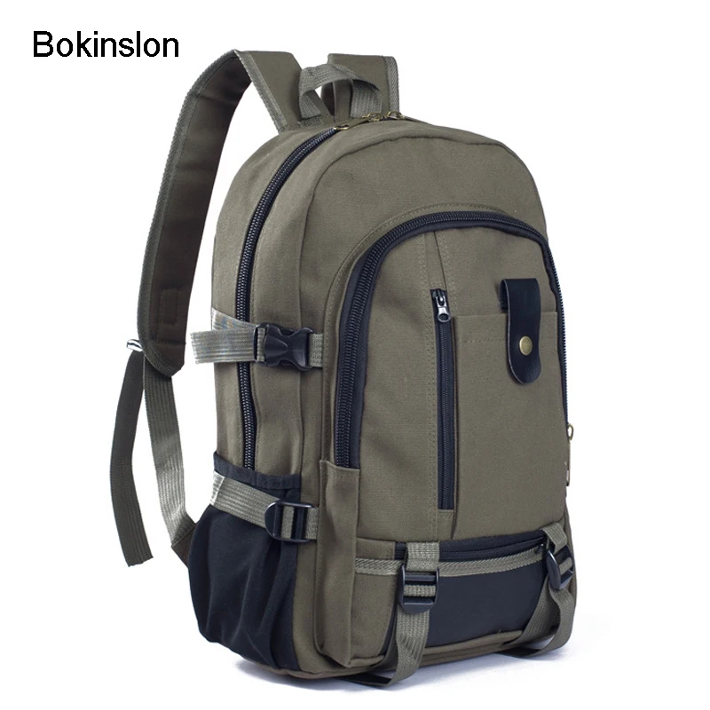 Bokinslon Модные мужские вместительный рюкзак 40 л нейлоновая альпинистская сумка