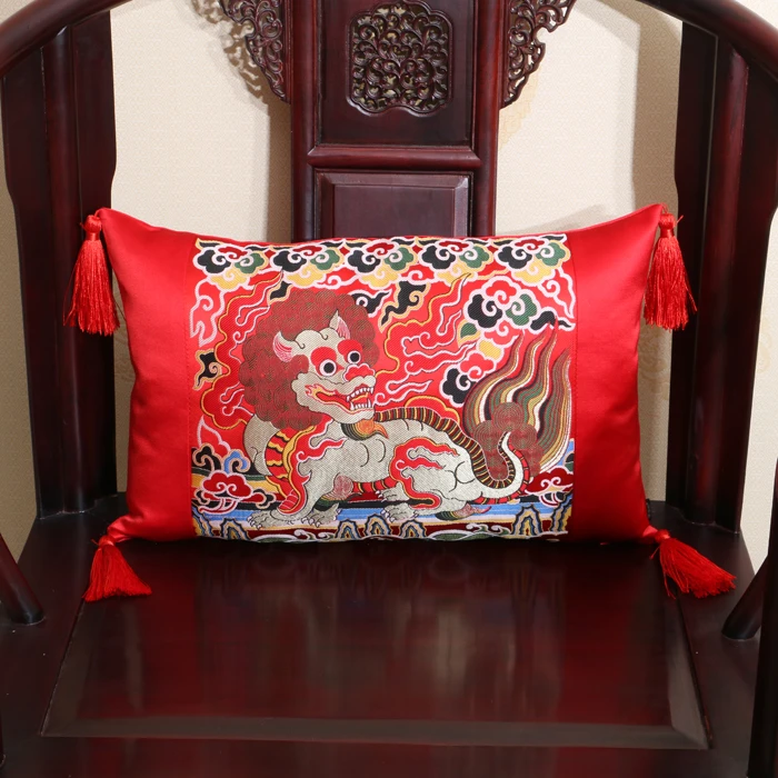 

Ethnic Patchwork Luxury Decorative Cushions Pillows for Sofa Chair Car Cushion Chinese style Natural Mulberry Silk Lumbar Pillow