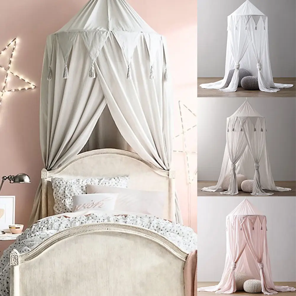 

Home Textile Hot Kids Baby Bedcover Bed Canopy Mosquito Net Tent Cotton Curtain Bedding Dome Mosquito Net