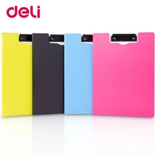 Deli A4 красочные модные вертикальные/горизонтальные складные доски клип доска горизонтальная бумага складной Зажим Папка пластины зажим
