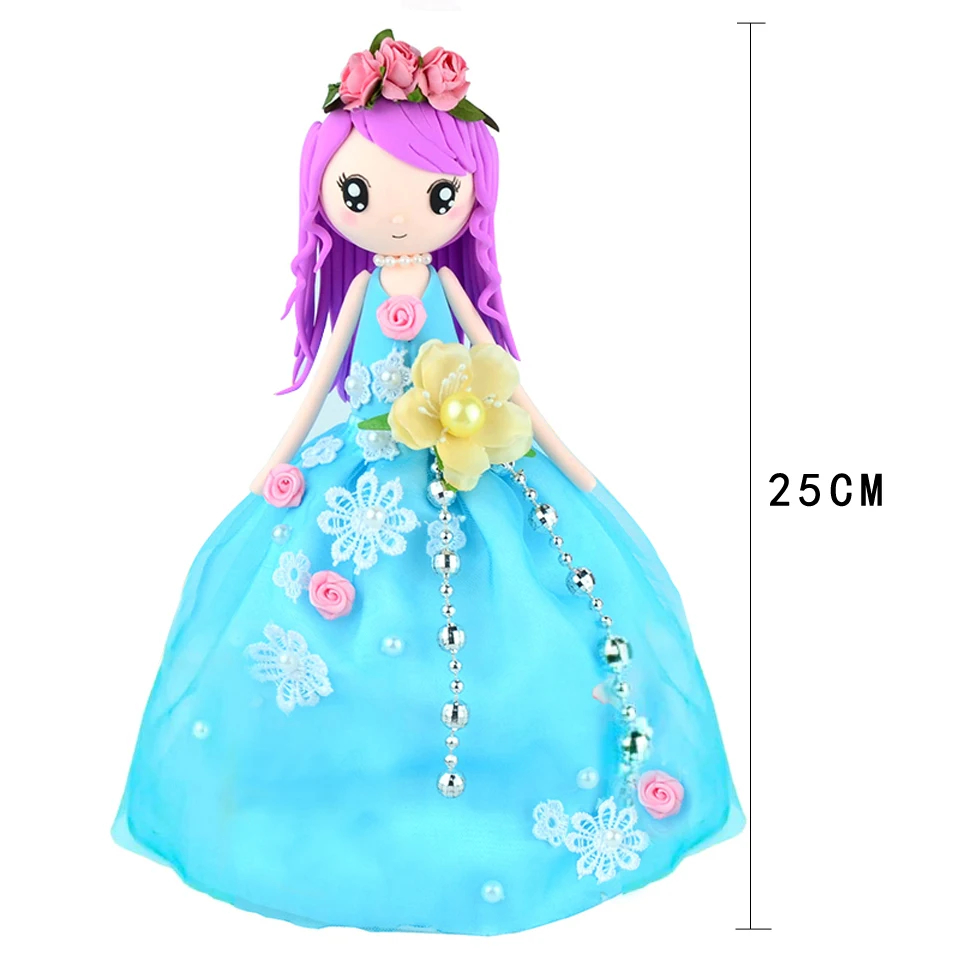 Slime Toys Set Fluffy Floam Clay Stress Relief Handwork Education Craft Slime Doll Western Princess For Girl DIY Colorful Slime Slime Toys Set Fluffy Floam Clay Stress Relief Handwork Education Craft Slime Doll Western Princess For Girl DIY Colorful Slime
