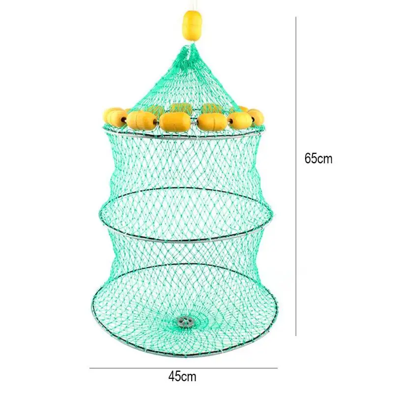 

Portable Fishing Net 3 Layers Collapsible Fish Network Casting Nets Crayfish Shrimp Catcher Tank Trap China Cages Mesh