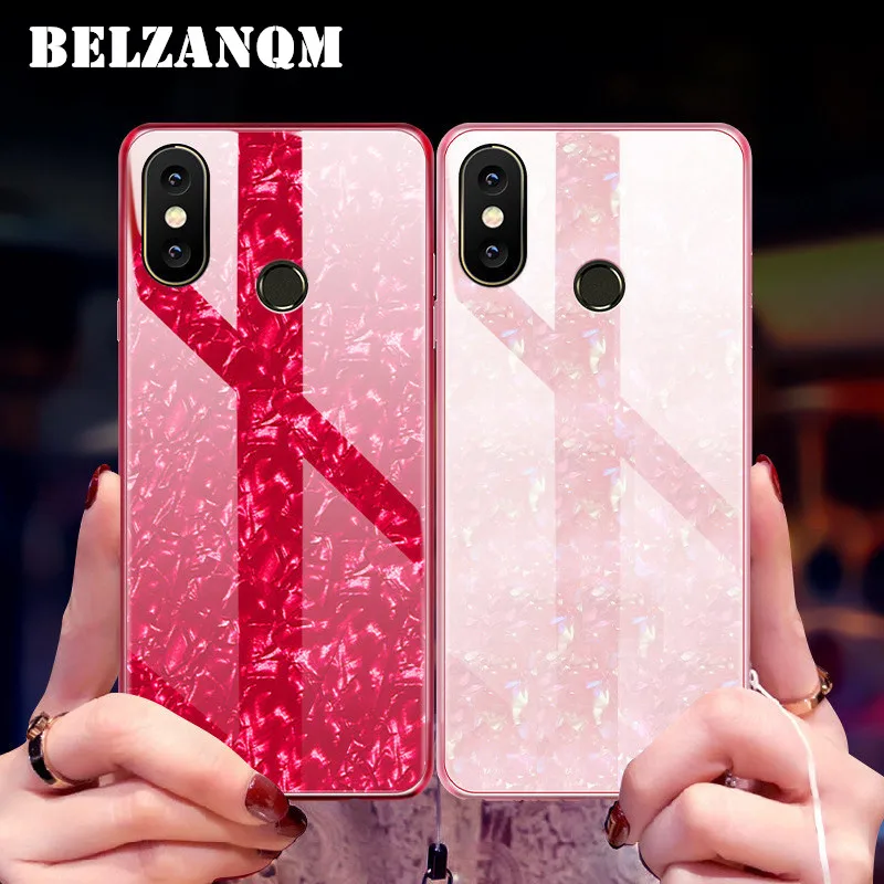 Закаленное Стекло покрытие кремния чехол для Redmi 5 плюс S2 mi x 2 S раковины Чехол Для