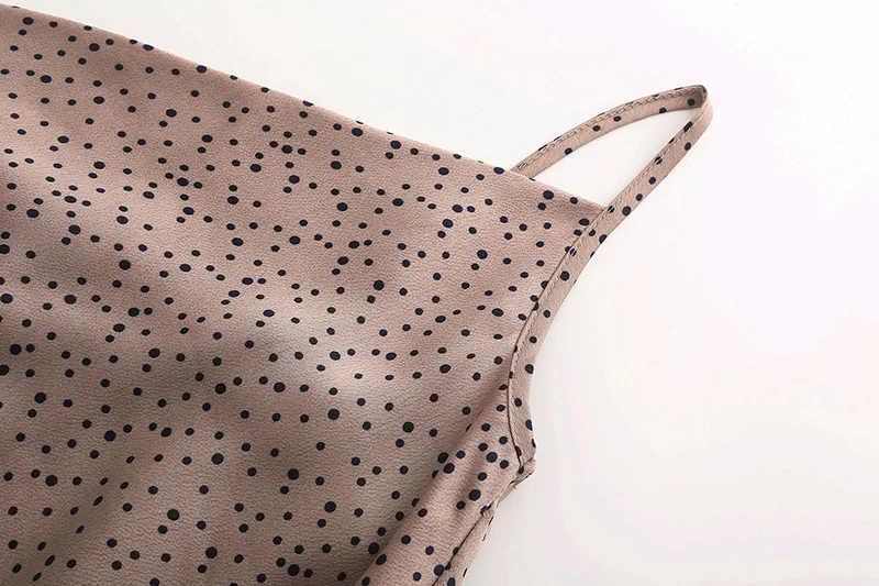 Forefair Polka Dot Summer Dress A Line Sexy  (8)