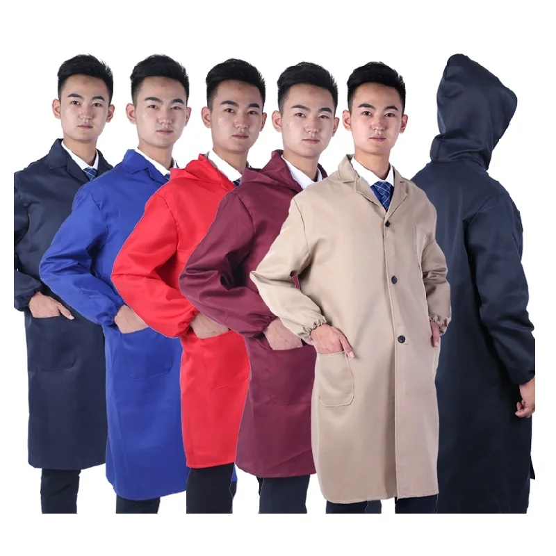 20pcs factory Work wear overalls lab coat thickening long design ...