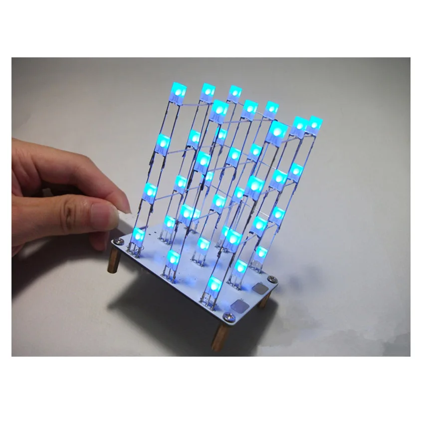 Cnikesin Творческий 51 MCU DIY Электронные Дизайн комплект touch Cube3 * 3*4 Цвет светодиодный