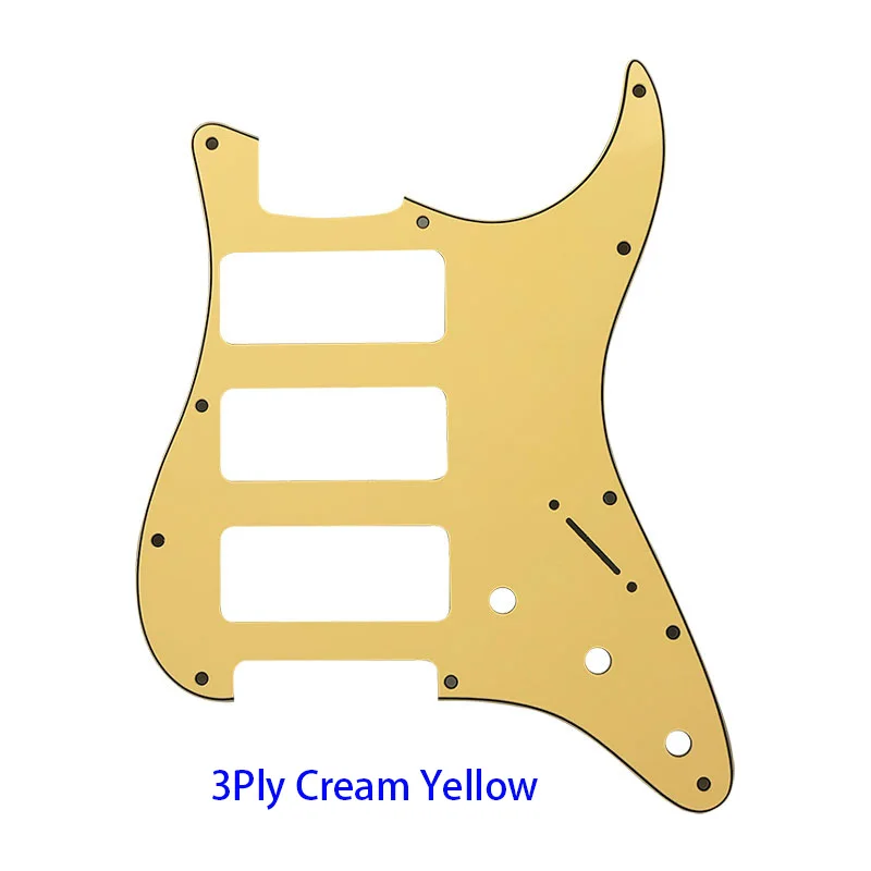 Pleroo Custom Parts Great Quality Parts 3 P90 Strat Guitar PICKGUARD For US 11 Screw Holes Strat 3 P90S Humbucker