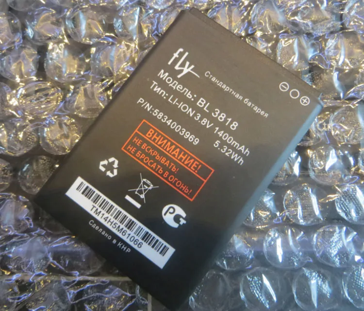 Высокое качество для FLY BL3818 новый мобильный телефон литиевая оригинальная 1400mAh