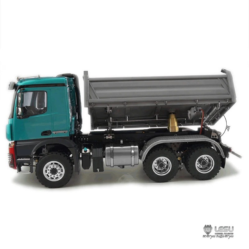1/14 гидравлический трехсторонний самосвал Benz Actros 3348 полный привод 6x6 с высоким