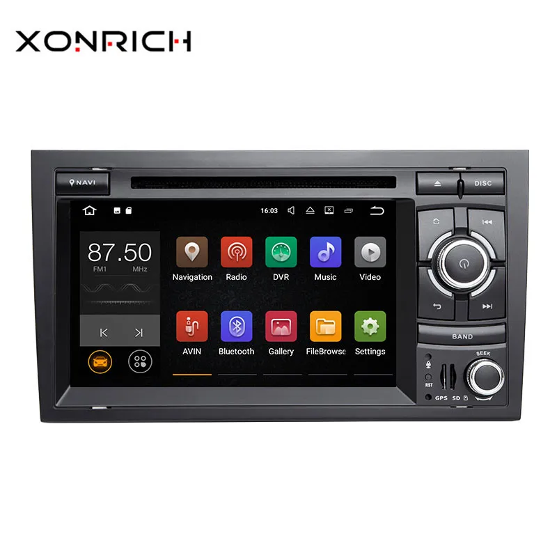 

Xonrich 2 Din Android 8.1 Car DVD Player GPS Head Unit For Audi A4 B6 B7 S4 B7 B6 RS4 2002-2008 RS4 B7 SEAT Exeo 2008-2012 Radio